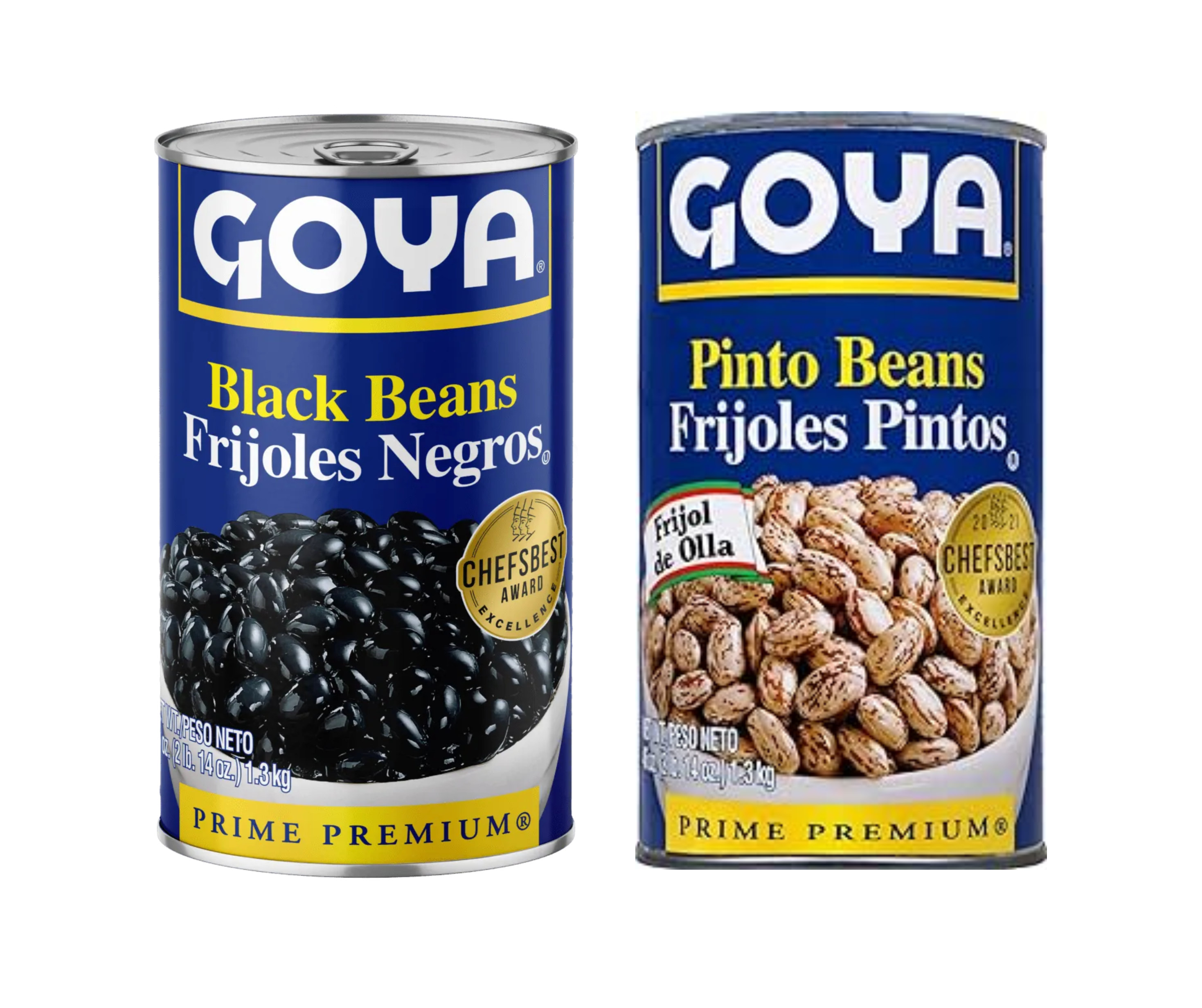 Lata de frijoles negros Goya 40 oz